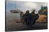 Barge Haulers Wading-Ilya Yefimovich Repin-Stretched Canvas