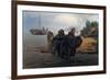 Barge Haulers Wading-Ilya Yefimovich Repin-Framed Art Print