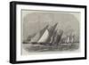 Barge Match on the Thames, Off Greenhithe-Edwin Weedon-Framed Giclee Print