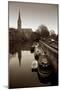 Barge Mooring-Tim Kahane-Mounted Photographic Print