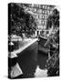 Barge on a Canal-Alfred Eisenstaedt-Stretched Canvas