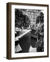 Barge on a Canal-Alfred Eisenstaedt-Framed Photographic Print