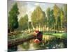 Barge on a River, Normandy-Rupert Charles Wolston Bunny-Mounted Giclee Print