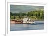 Barge on the River 2-Jai Johnson-Framed Giclee Print