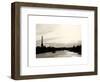 Barge on the River Seine with Views of the Eiffel Tower and Alexandre III Bridge - Paris - France-Philippe Hugonnard-Framed Premium Giclee Print