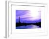 Barge on the River Seine with Views of the Eiffel Tower and Alexandre III Bridge - Paris - France-Philippe Hugonnard-Framed Art Print