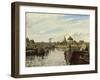 Barge on the Seine at Bougival, 1871-Camille Pissarro-Framed Giclee Print