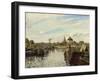 Barge on the Seine at Bougival, 1871-Camille Pissarro-Framed Giclee Print