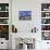 Barge on Water & Skyline, Frankfurt, Germany-Peter Adams-Photographic Print displayed on a wall