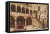 Bargello Castle, Florence, Italy-null-Framed Stretched Canvas