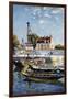 Barges, 1885-Alfred Sisley-Framed Giclee Print