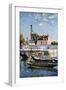 Barges, 1885-Alfred Sisley-Framed Giclee Print