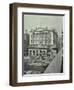 Barges and Goods in Front of Fishmongers Hall, Seen from London Bridge, 1912-null-Framed Photographic Print