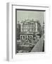 Barges and Goods in Front of Fishmongers Hall, Seen from London Bridge, 1912-null-Framed Photographic Print