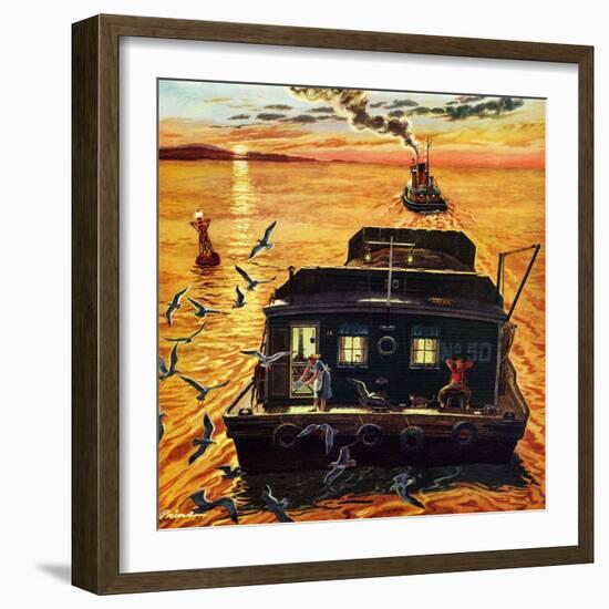 "Barges", April 6, 1957-Ben Kimberly Prins-Framed Giclee Print