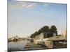 Barges at a Mooring-Scandinavian-Mounted Giclee Print