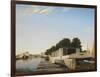 Barges at a Mooring-Scandinavian-Framed Giclee Print