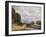 Barges at Billancourt, 1877-Alfred Sisley-Framed Giclee Print