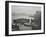 Barges Moored at Bankside Wharves Looking Downstream, London, 1913-null-Framed Premium Photographic Print