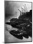 Barges Moored at Hays Wharf-null-Mounted Photographic Print