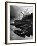 Barges Moored at Hays Wharf-null-Framed Photographic Print