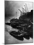 Barges Moored at Hays Wharf-null-Mounted Photographic Print