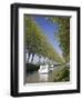 Barges on the Canal Du Midi, UNESCO World Heritage Site, in Spring, Languedoc-Roussillon, France, E-David Clapp-Framed Photographic Print