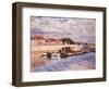 Barges on the Loing at Saint-Mammès, 1885-Alfred Sisley-Framed Giclee Print