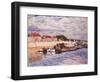 Barges on the Loing at Saint-Mammès, 1885-Alfred Sisley-Framed Giclee Print