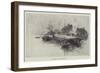 Barges on the Medway-null-Framed Premium Giclee Print
