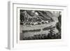 Barges on the Mekong River, Cambodia-null-Framed Giclee Print