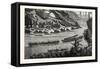 Barges on the Mekong River, Cambodia-null-Framed Stretched Canvas