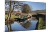 Barges on the Monmouthshire and Brecon Canal-Stuart Black-Mounted Photographic Print