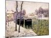 Barges on the Seine, 1894-Ernest Lawson-Mounted Premium Giclee Print