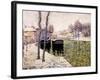 Barges on the Seine, 1894-Ernest Lawson-Framed Giclee Print