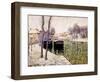 Barges on the Seine, 1894-Ernest Lawson-Framed Giclee Print