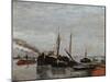 Barges on the Seine at Bercy-Jean-Baptiste-Armand Guillaumin-Mounted Giclee Print