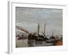 Barges on the Seine at Bercy-Jean-Baptiste-Armand Guillaumin-Framed Giclee Print