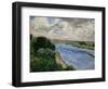 Barges on the Seine River, circa 1869-Pierre-Auguste Renoir-Framed Giclee Print