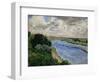 Barges on the Seine River, circa 1869-Pierre-Auguste Renoir-Framed Giclee Print