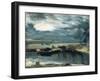 Barges on the Stour, with Dedham Church in the Distance, 1811-John Constable-Framed Giclee Print