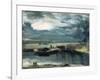 Barges on the Stour, with Dedham Church in the Distance, 1811-John Constable-Framed Giclee Print