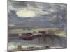 Barges on the Stour with Dedham Church in the Distance, 1811-John Constable-Mounted Giclee Print