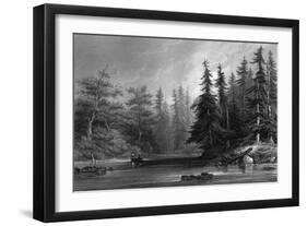 Barhydt's Lake-null-Framed Art Print