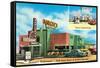 Baricev's Restaurant, Gulf Coast, Roadside Retro-null-Framed Stretched Canvas