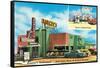 Baricev's Restaurant, Gulf Coast, Roadside Retro-null-Framed Stretched Canvas