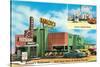 Baricev's Restaurant, Gulf Coast, Roadside Retro-null-Stretched Canvas