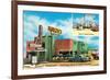 Baricev's Restaurant, Gulf Coast, Roadside Retro-null-Framed Art Print