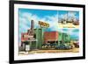 Baricev's Restaurant, Gulf Coast, Roadside Retro-null-Framed Art Print