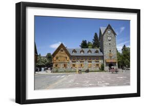 Bariloche Alpine style Centro Civico building, Bariloche, Nahuel Huapi National Park, The Lake Dist-Stuart Black-Framed Photographic Print